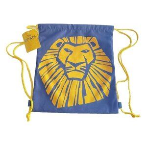 Disney The Lion King Broadway Musical Drawstring Backpack Cinch Bag New  NWT